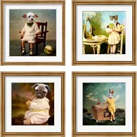 Framed 'Henri 4 Piece Framed Art Print Set' border=