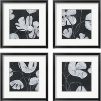 Framed 'Monochrome Meadow 4 Piece Framed Art Print Set' border=