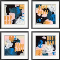 Framed 'Playground 4 Piece Framed Art Print Set' border=