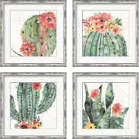 Framed 'Sweet Southwest 4 Piece Framed Art Print Set' border=