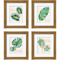 Framed 'From the Jungle 4 Piece Framed Art Print Set' border=