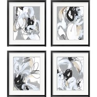 Framed 'Tangled Threads 4 Piece Framed Art Print Set' border=