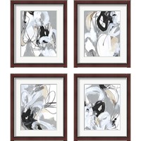 Framed 'Tangled Threads 4 Piece Framed Art Print Set' border=