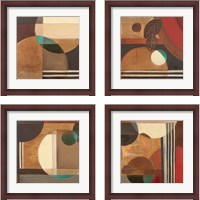 Framed 'Visionary 4 Piece Framed Art Print Set' border=