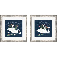 Framed 'Swan Lake 2 Piece Framed Art Print Set' border=