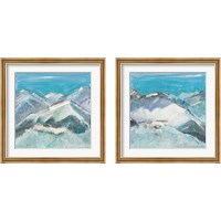 Framed 'Sun Never Says Aqua 2 Piece Framed Art Print Set' border=