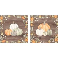 Framed 'Autumn Offering Dark 2 Piece Art Print Set' border=