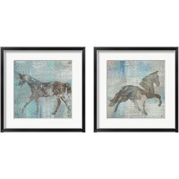 Framed 'Cheval Brown 2 Piece Framed Art Print Set' border=