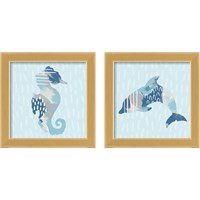 Framed 'Coastal Cool 2 Piece Framed Art Print Set' border=