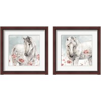 Framed 'Wild Horses 2 Piece Framed Art Print Set' border=