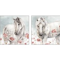 Framed 'Wild Horses 2 Piece Art Print Set' border=