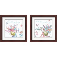 Framed 'Sparrow Spring 2 Piece Framed Art Print Set' border=