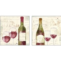 Framed 'Chateau Winery 2 Piece Art Print Set' border=