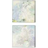 Framed 'Pear Blossoms 2 Piece Canvas Print Set' border=