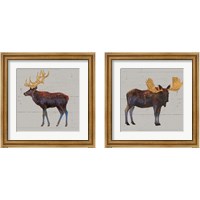 Framed 'Golden Nature 2 Piece Framed Art Print Set' border=