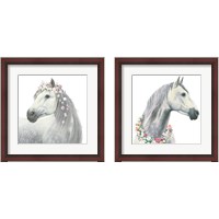 Framed 'Spirit Stallion 2 Piece Framed Art Print Set' border=