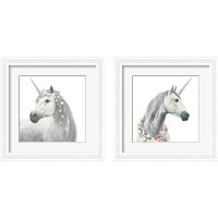 Framed 'Spirit Unicorn 2 Piece Framed Art Print Set' border=