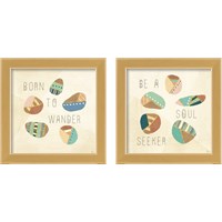 Framed 'Outdoor Geo 2 Piece Framed Art Print Set' border=