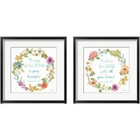 Framed 'Rainbow Seeds Proverb 2 Piece Framed Art Print Set' border=