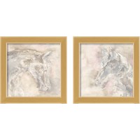 Framed 'Gray Head 2 Piece Framed Art Print Set' border=