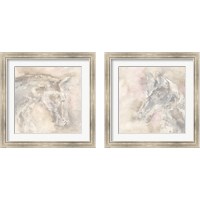 Framed 'Gray Head 2 Piece Framed Art Print Set' border=