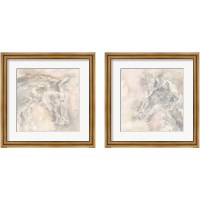 Framed 'Gray Head 2 Piece Framed Art Print Set' border=