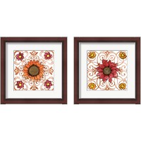 Framed 'October Garden 2 Piece Framed Art Print Set' border=