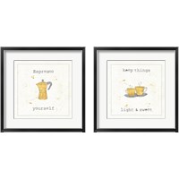 Framed 'Cuisine Cuties 2 Piece Framed Art Print Set' border=