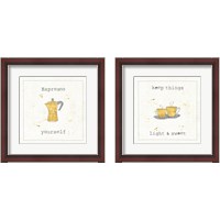 Framed 'Cuisine Cuties 2 Piece Framed Art Print Set' border=