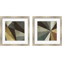 Framed 'Triangulawesome Square 2 Piece Framed Art Print Set' border=