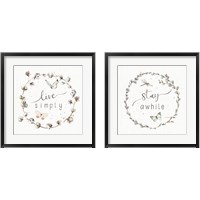 Framed 'Country Weekend 2 Piece Framed Art Print Set' border=