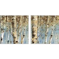 Framed 'White Forest 2 Piece Art Print Set' border=