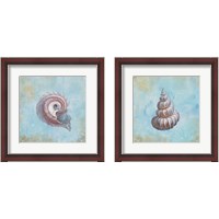 Framed 'Treasures from the Sea Watercolor 2 Piece Framed Art Print Set' border=