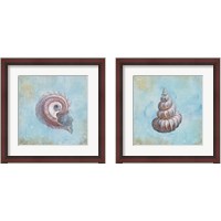 Framed 'Treasures from the Sea Watercolor 2 Piece Framed Art Print Set' border=