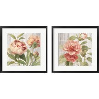 Framed 'Scented Cottage Florals 2 Piece Framed Art Print Set' border=