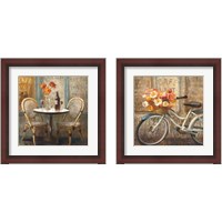 Framed 'Meet Me at Le Cafe 2 Piece Framed Art Print Set' border=