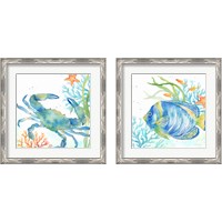 Framed 'Sea Life Serenade 2 Piece Framed Art Print Set' border=