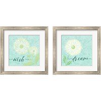 Framed 'Dandelion Wishes 2 Piece Framed Art Print Set' border=