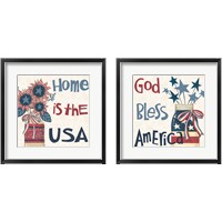 Framed 'American Country 2 Piece Framed Art Print Set' border=