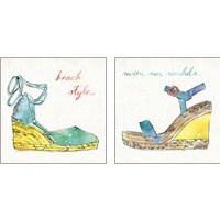 Framed 'Surfs Up 2 Piece Art Print Set' border=