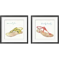 Framed 'Surfs Up 2 Piece Framed Art Print Set' border=