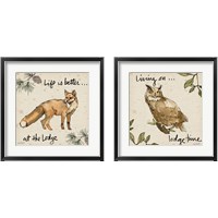 Framed 'Lodge Life 2 Piece Framed Art Print Set' border=