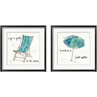 Framed 'Beach Divas 2 Piece Framed Art Print Set' border=