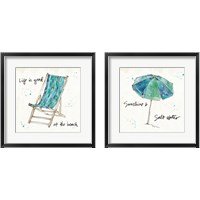 Framed 'Beach Divas 2 Piece Framed Art Print Set' border=