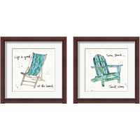 Framed 'Beach Divas 2 Piece Framed Art Print Set' border=