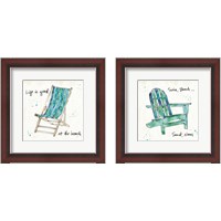 Framed 'Beach Divas 2 Piece Framed Art Print Set' border=