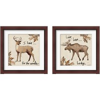 Framed 'Lodge Life 2 Piece Framed Art Print Set' border=