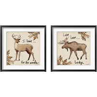 Framed 'Lodge Life 2 Piece Framed Art Print Set' border=