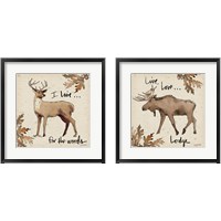 Framed 'Lodge Life 2 Piece Framed Art Print Set' border=