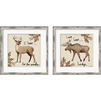 Framed 'Lodge Life 2 Piece Framed Art Print Set' border=